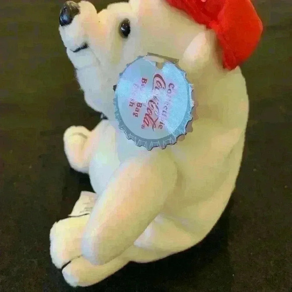 Coca Cola 1997 Plush Bear polar, Gently Used - Picture 3 of 6